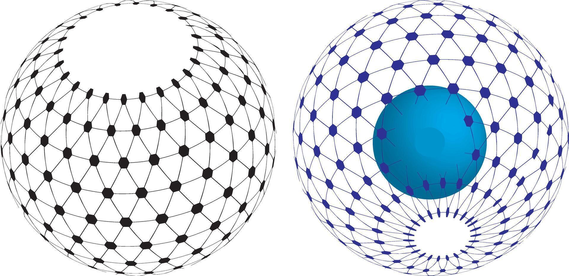 3d sfär maska rutnät, klot eller boll i cirkel netto tråd, digital jorden. 3d sfär i trådmodell eller geometrisk nätverk i prickar och rader eller maska rutnät ramar, vetenskap och teknologi objekt vektor