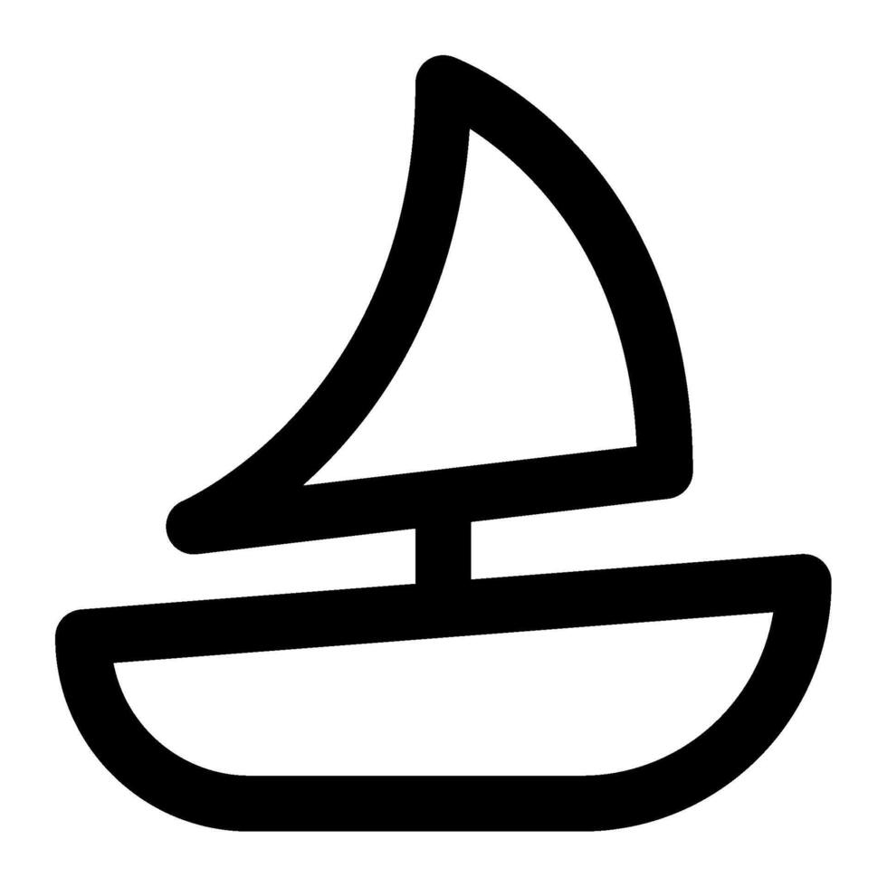 segling segla ikon för webb, app, infografik, etc vektor