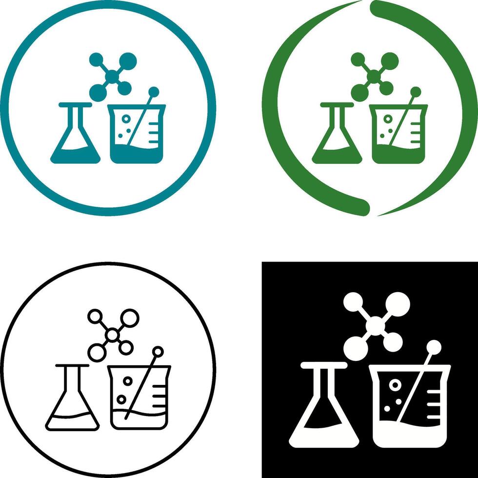 Chemie-Icon-Design vektor