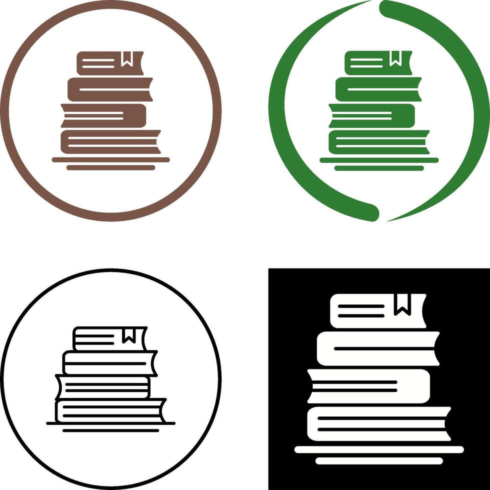 Bücher-Icon-Design vektor