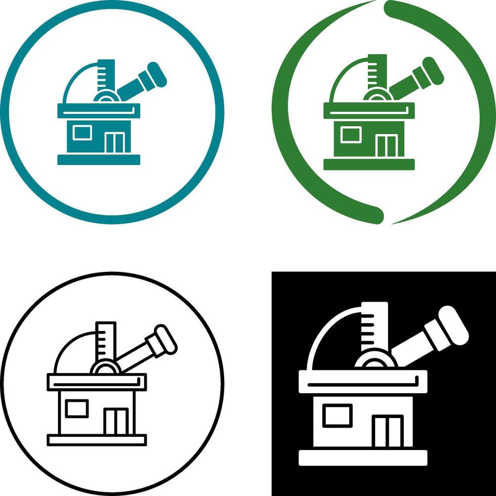 Observatorium-Icon-Design vektor