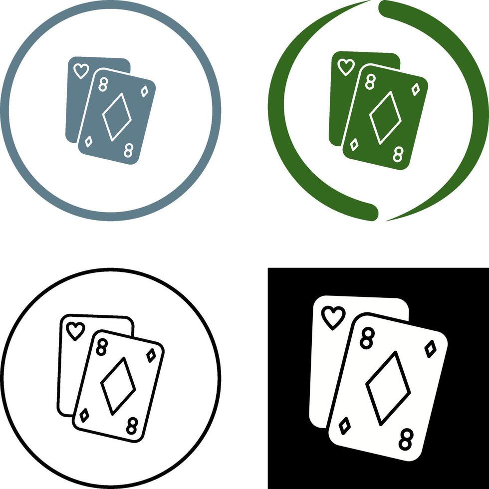 poker ikon design vektor