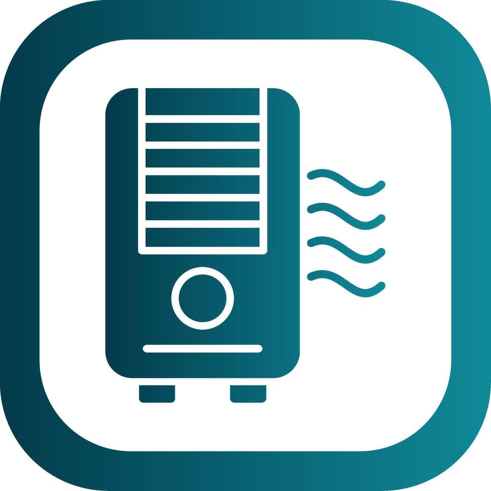 Luft Luftreiniger Glyphe Gradient Ecke Symbol vektor