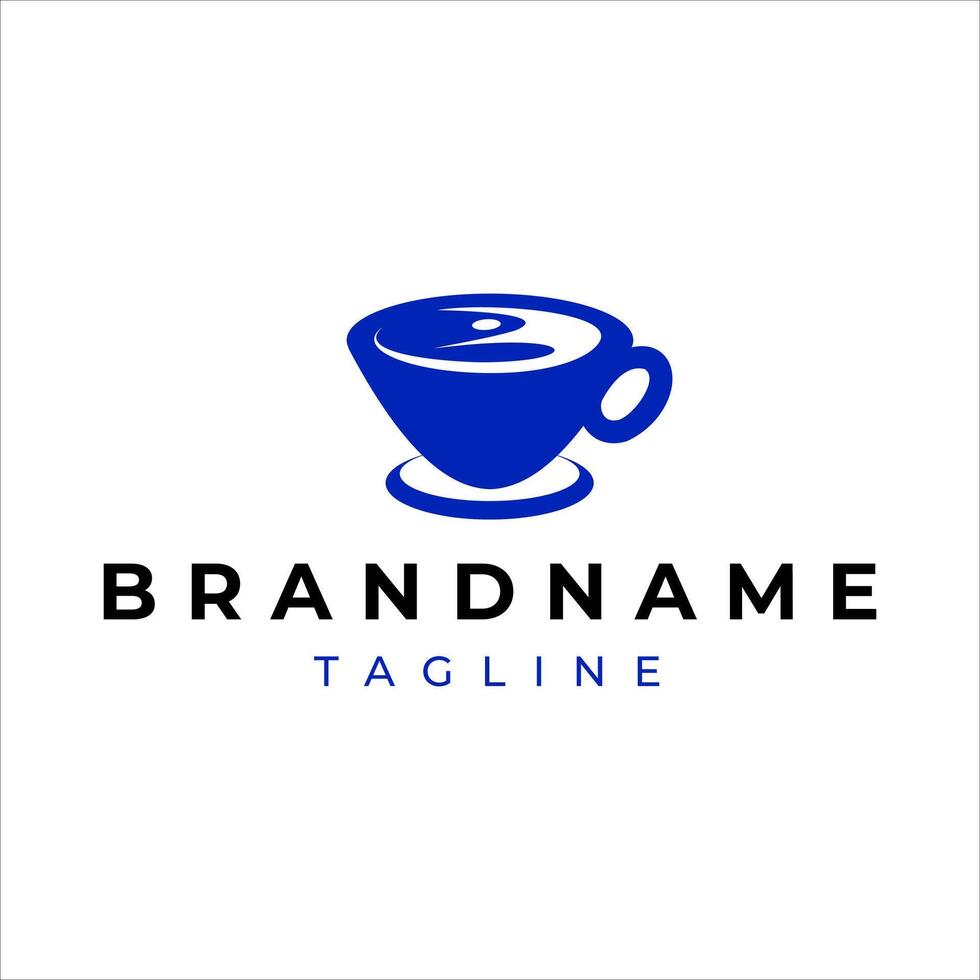 Kaffee Tasse und Person Logo vektor