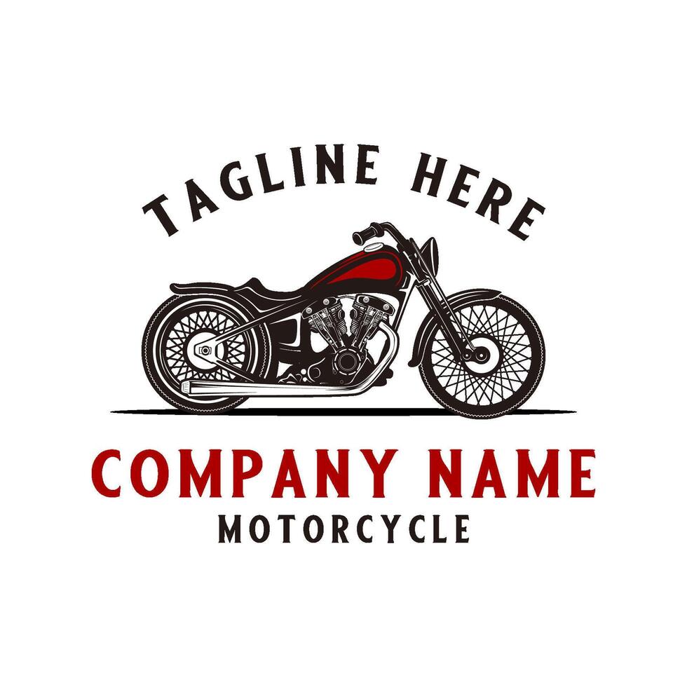 retro motorcykel logotyp. amerikan tillverkad motorcyklar för klassisk motorcykel älskande vektor