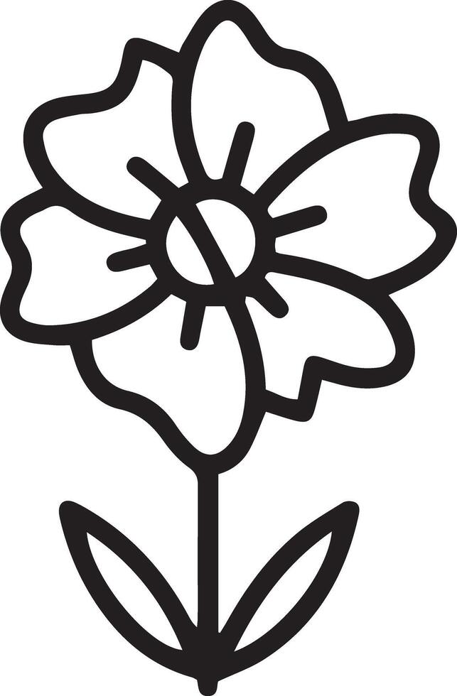 Blume einstellen Symbol. editierbar Piktogramm isoliert auf Weiß Hintergrund. modisch Linie Symbol zum Handy, Mobiltelefon Apps und Webseite Design vektor