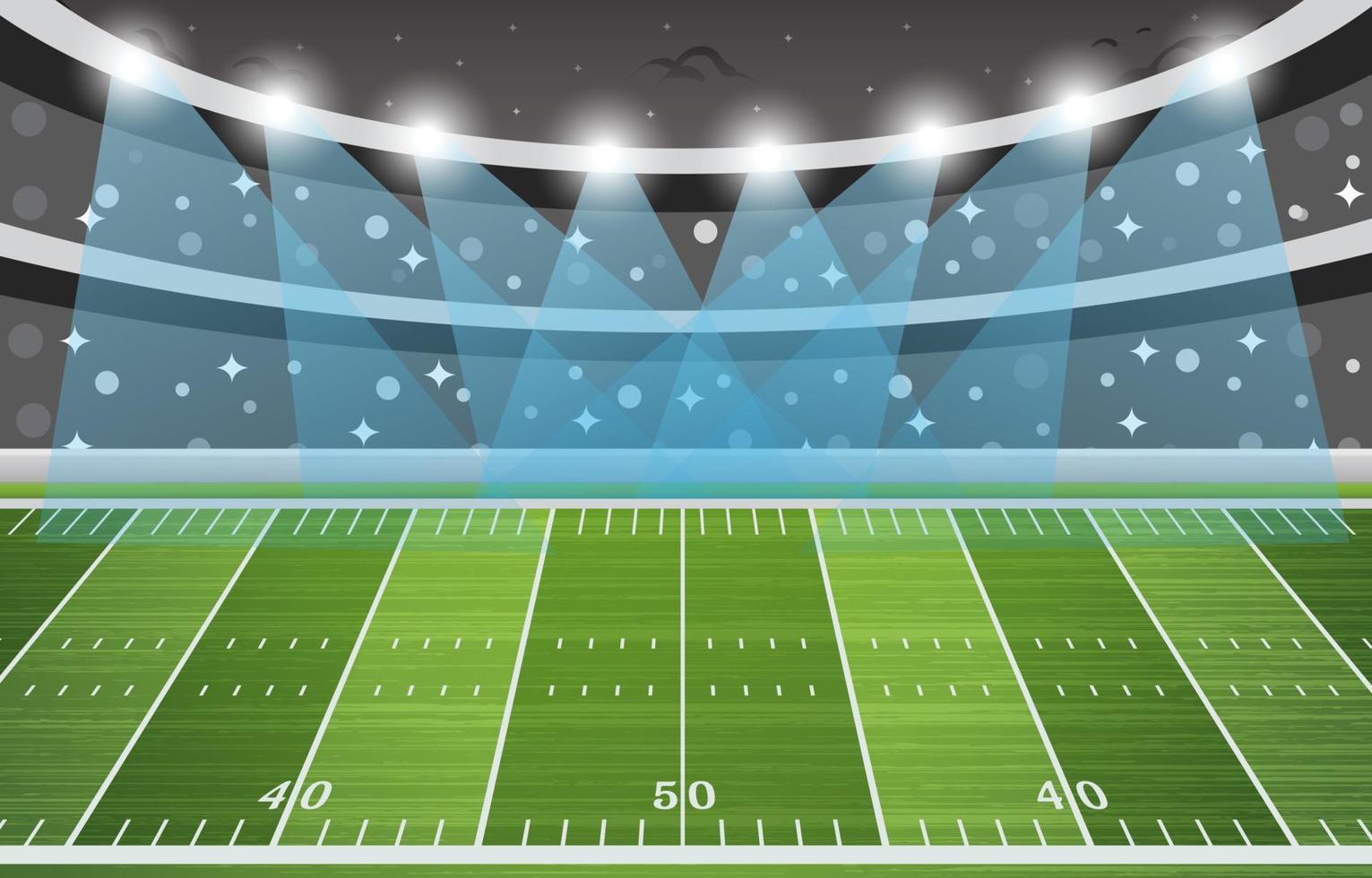 Superbowl Meisterschaft Fußballstadion Hintergrund vektor