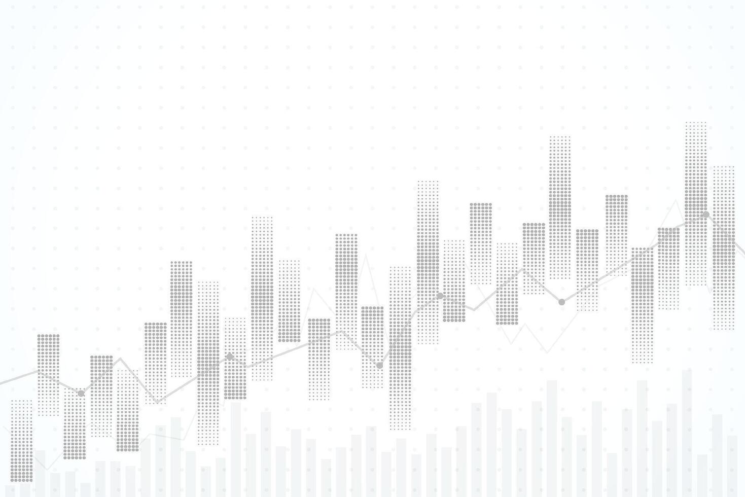 Geschäft Kerze Stock Graph Diagramm von Lager Markt Investition Handel auf Weiß Hintergrund Design. bullisch Punkt, Trend von Graph vektor