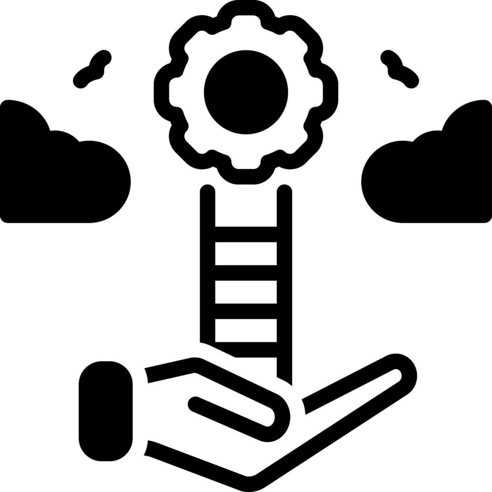 solide schwarz Symbol zum Konzept vektor