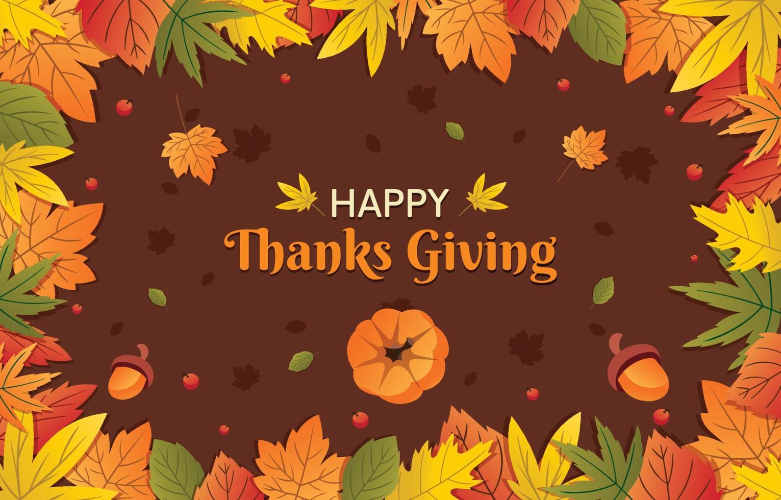 Happy Thanksgiving-Hintergrund vektor