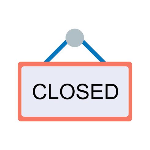 Vektor Closed Sign Icon