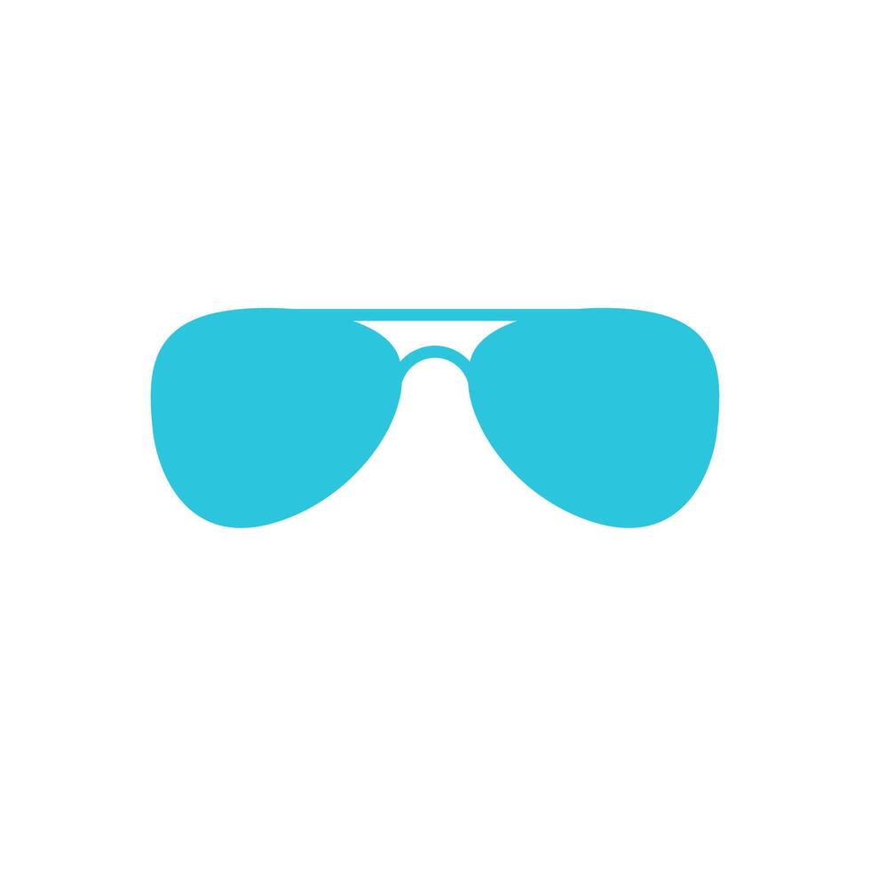 glasögon solglasögon ikon. isolerat på vit bakgrund. från blå ikon uppsättning. vektor
