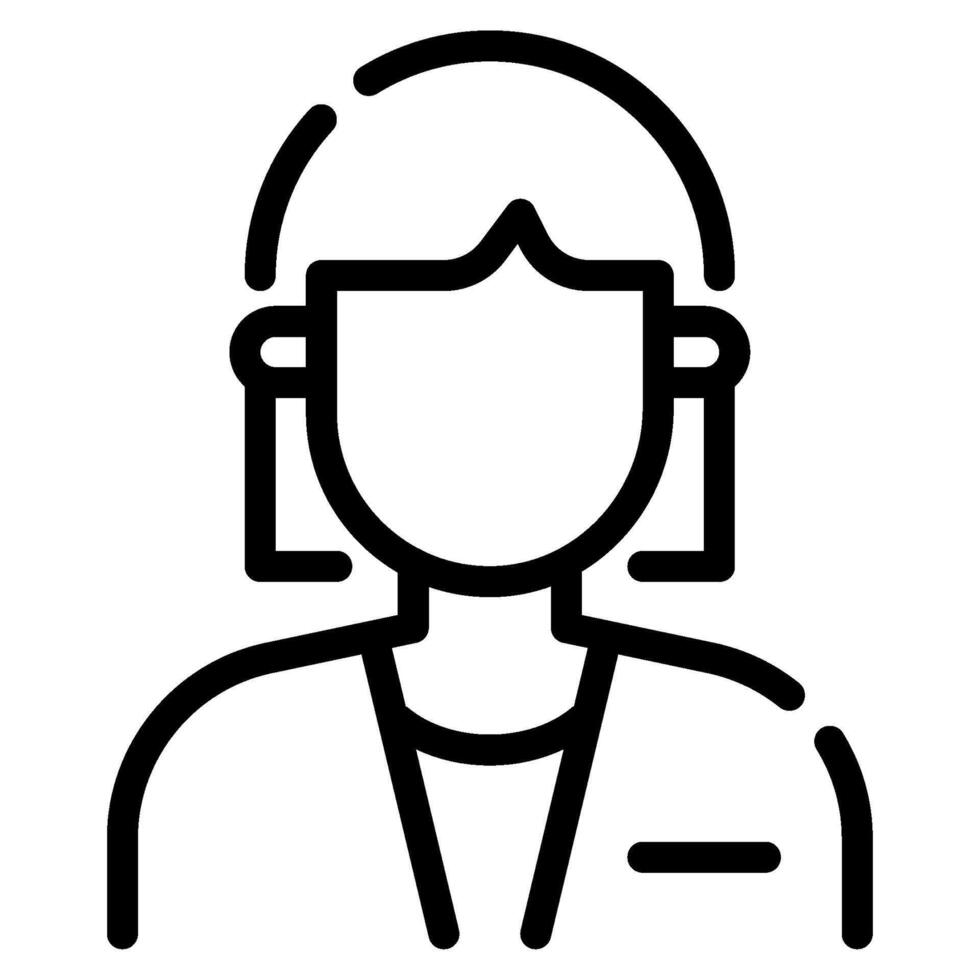 sjuksköterska ikon för webb, app, infografik, etc vektor