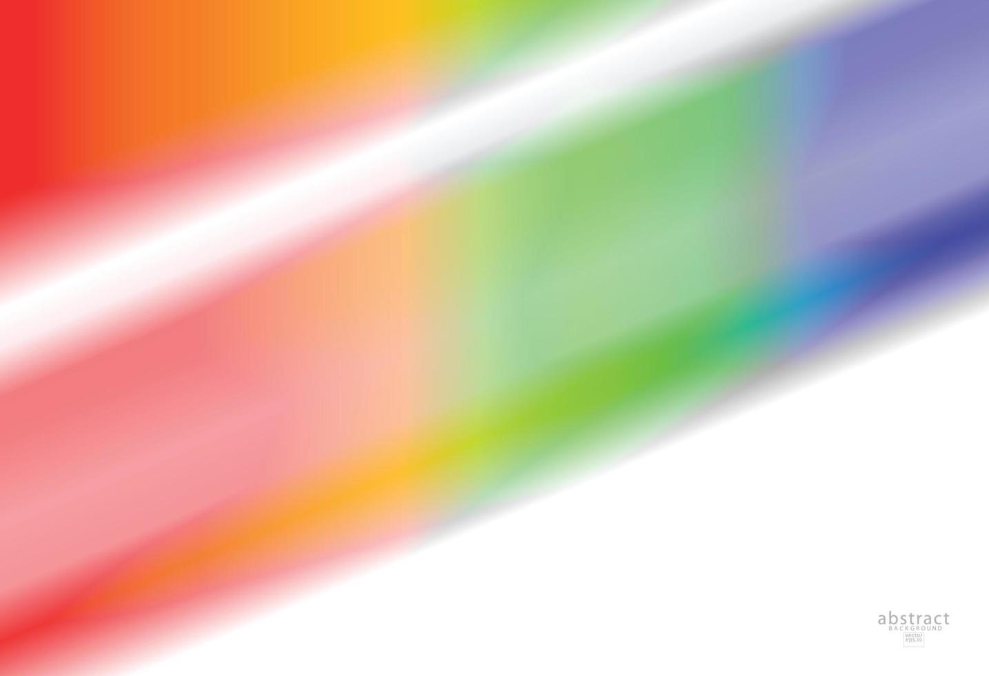 abstrakte unscharfe Farbverlaufshintergrund helle Regenbogenfarben. bunte glatte weiche Bannerschablone. kreative lebendige Vektorillustration vektor