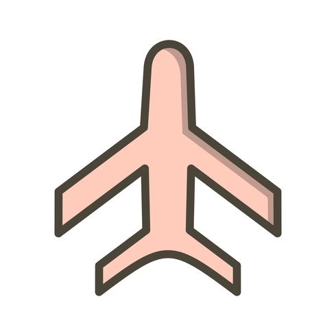 Vektor-Flugzeug-Symbol vektor