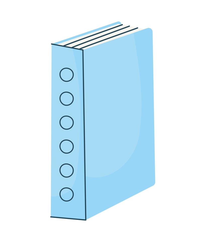 fin blå bok vektor