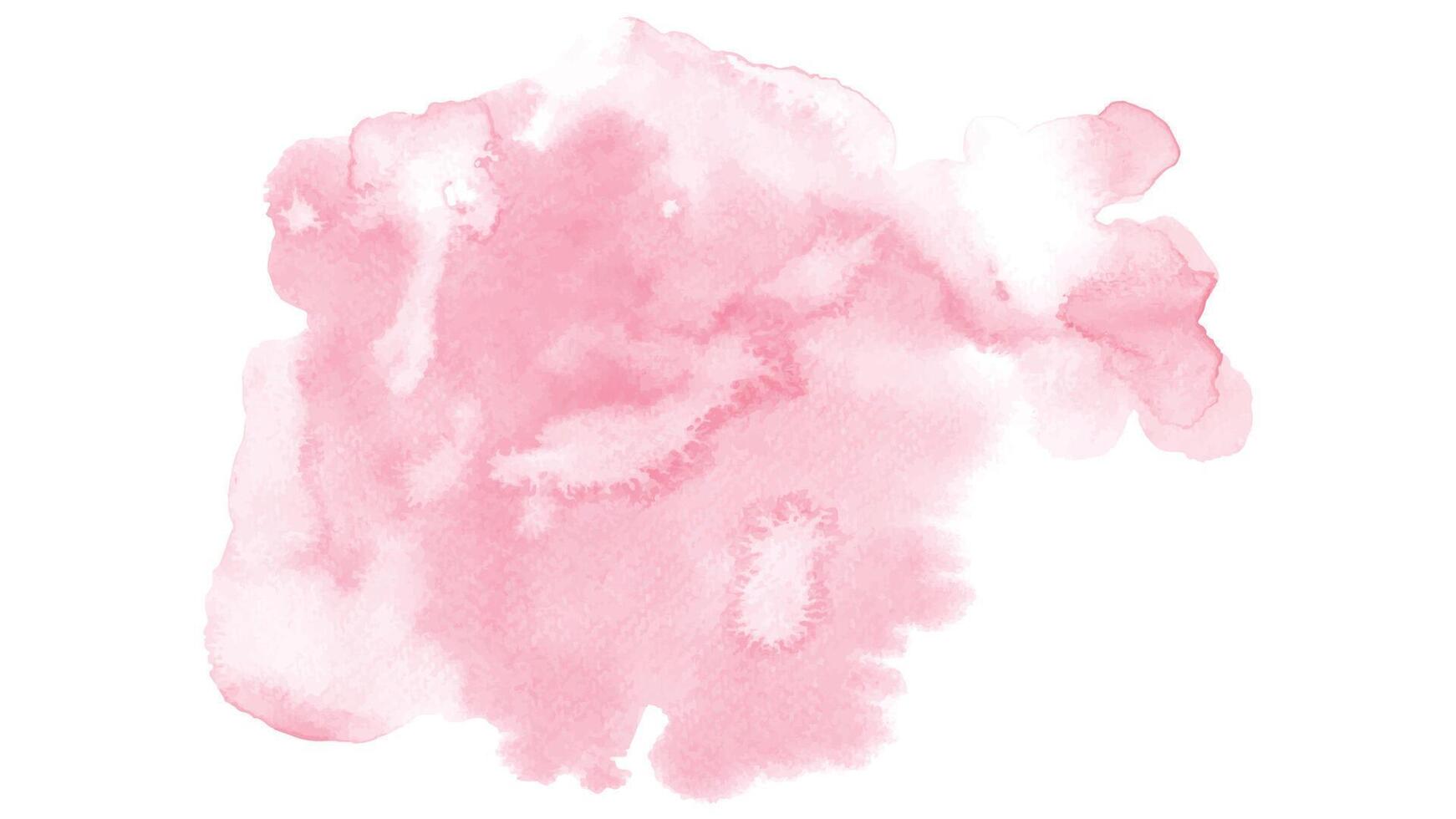 Licht Rosa Aquarell Flecken isoliert auf Weiß Hintergrund. vektor