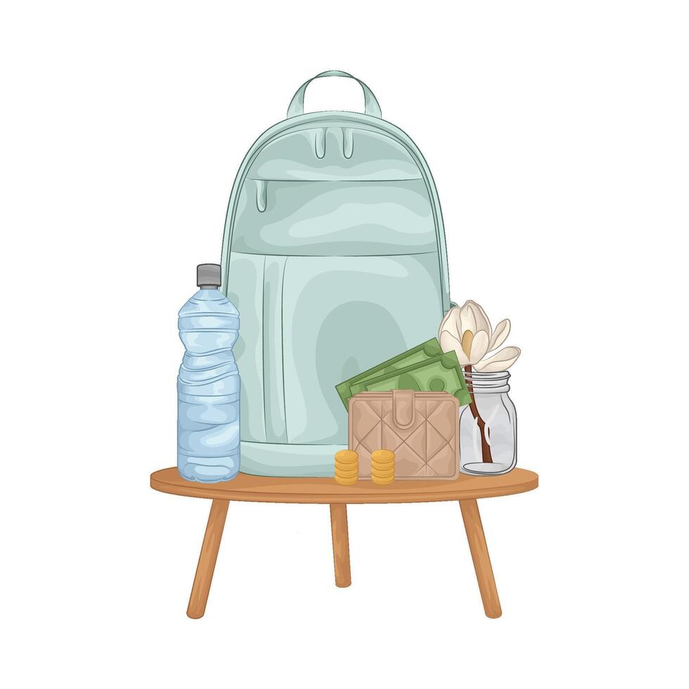 Illustration von Rucksack vektor