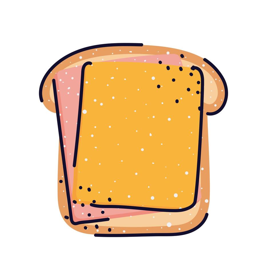 süßes Toastbrot vektor