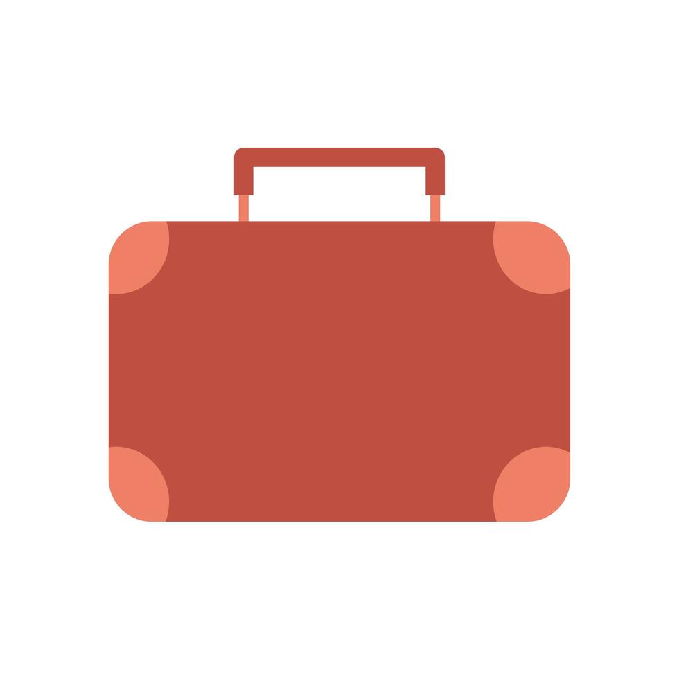 resväska för resor med en röd färg vektor