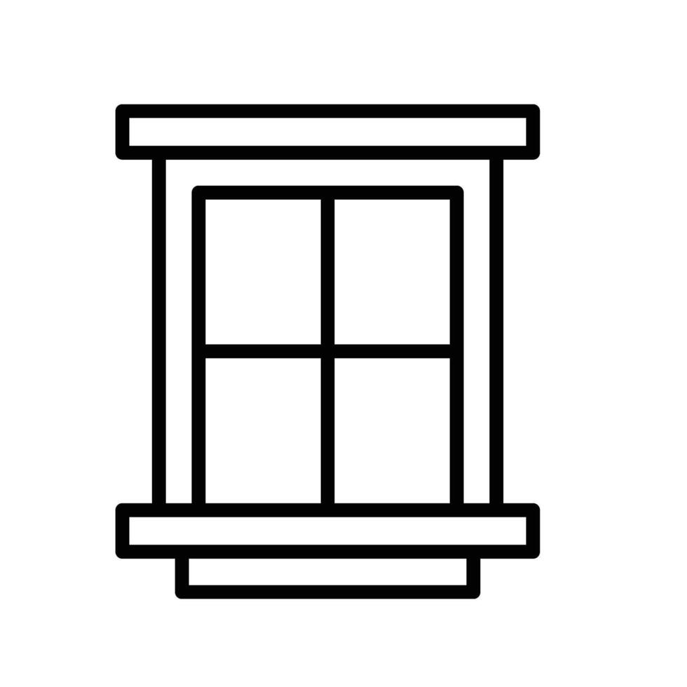 Fenster Linie Symbol Design vektor