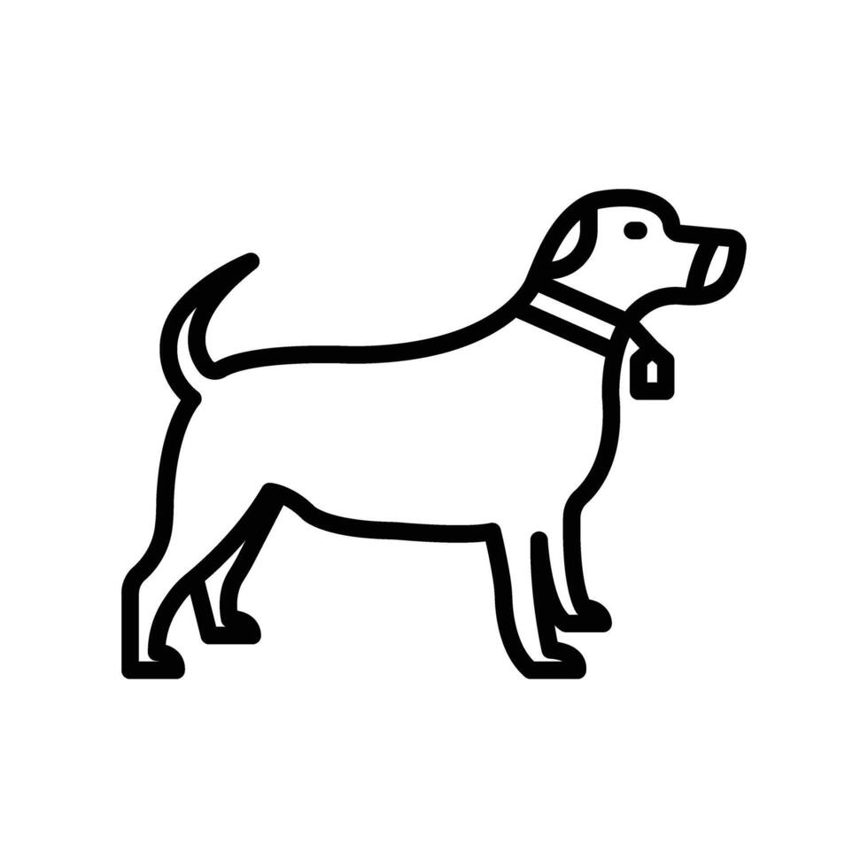 Hund Linie Symbol Design vektor