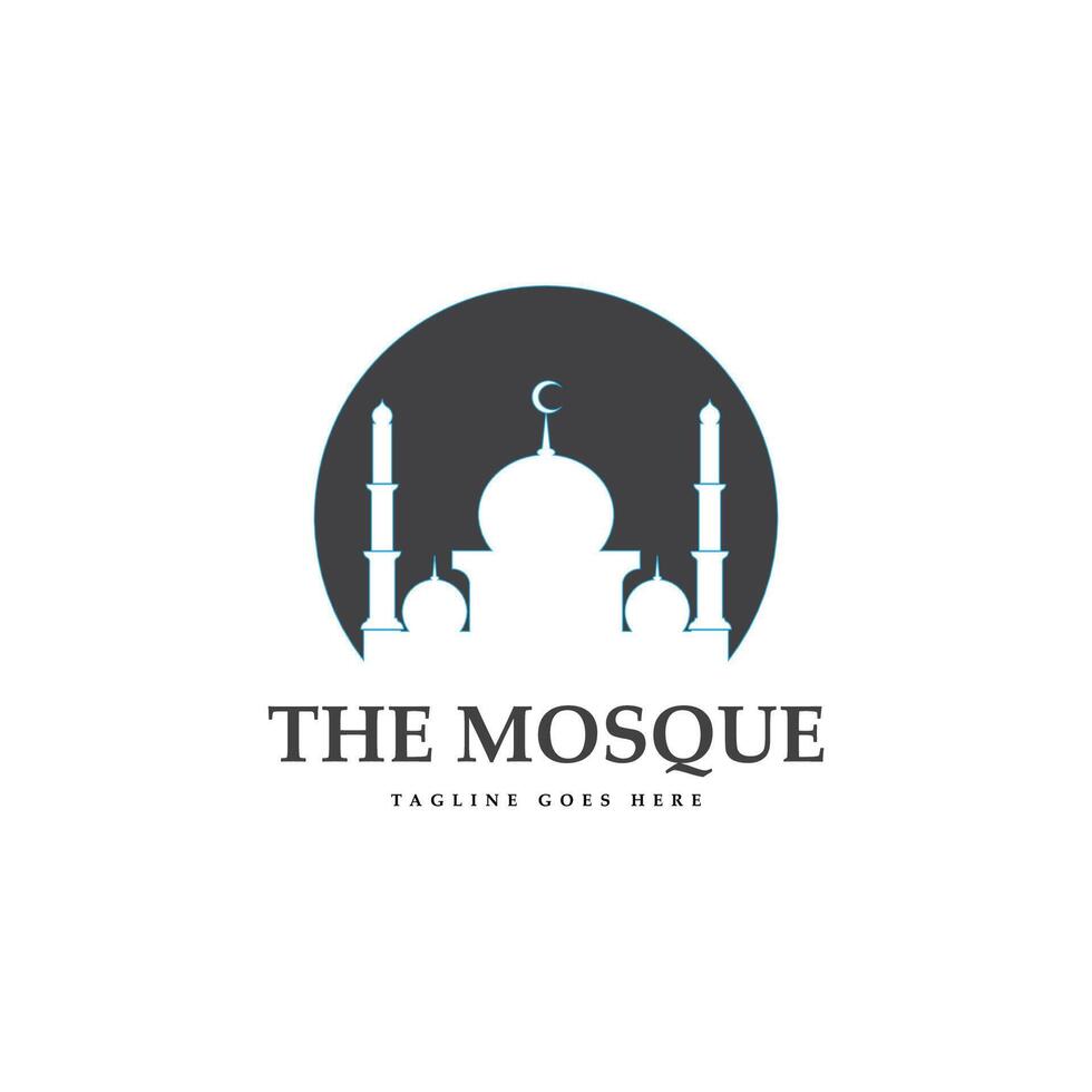 moské logotyp design, islamic logotyp vektor