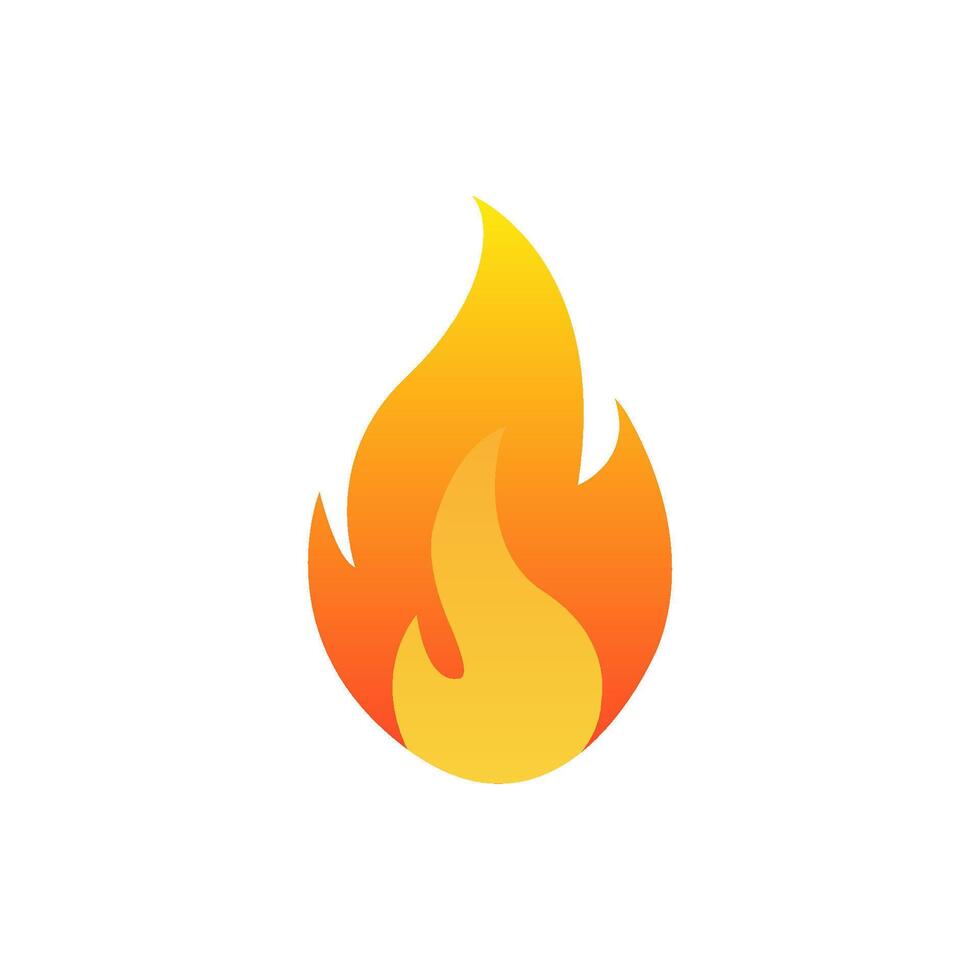 Feuer Symbol. Flamme brennbar. vektor