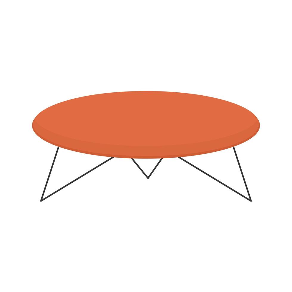 cirkelbord med en orange färg vektor