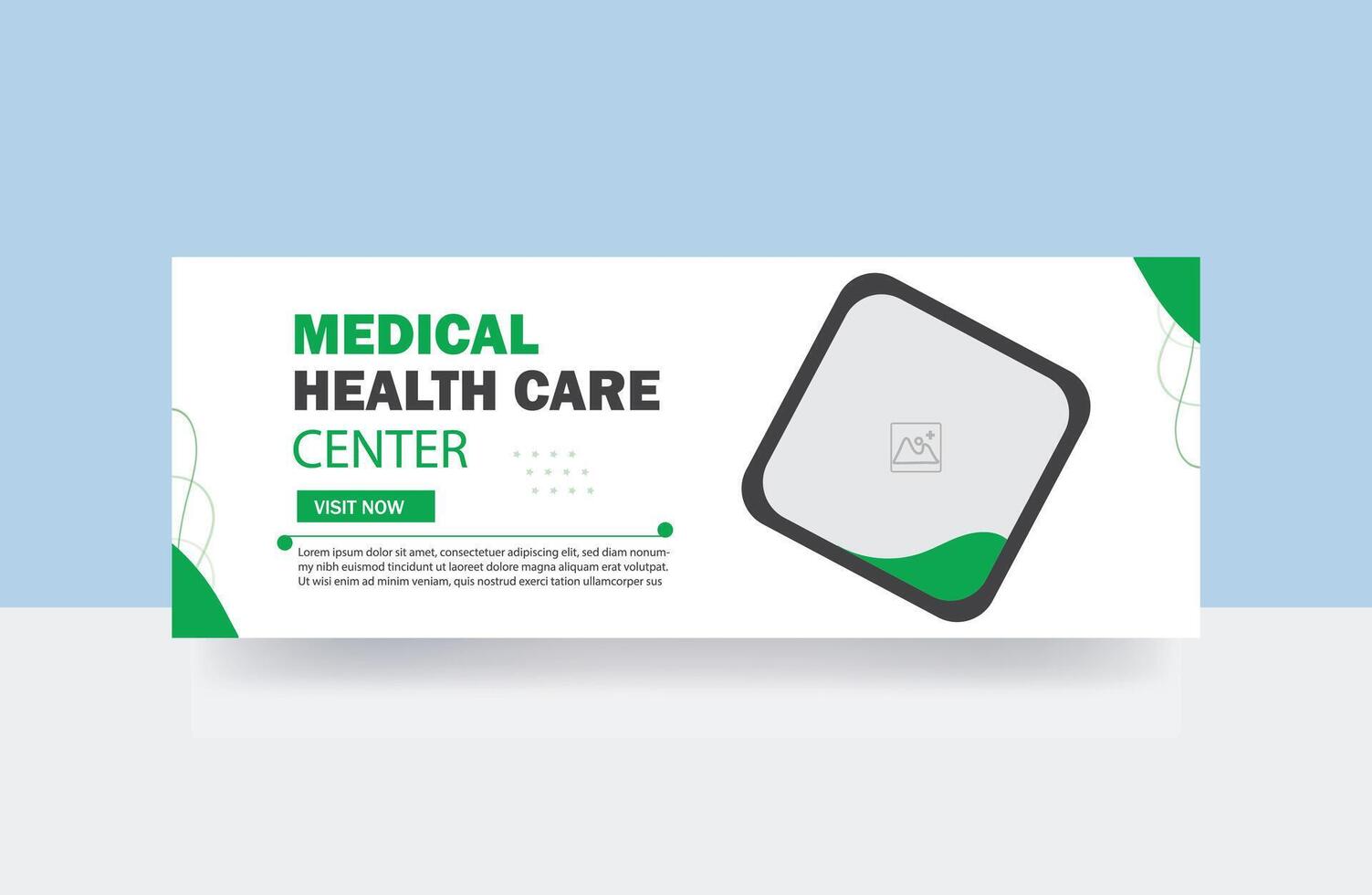 medizinisch Gesundheitswesen Center Startseite Banner Design Hintergründe Vorlage vektor