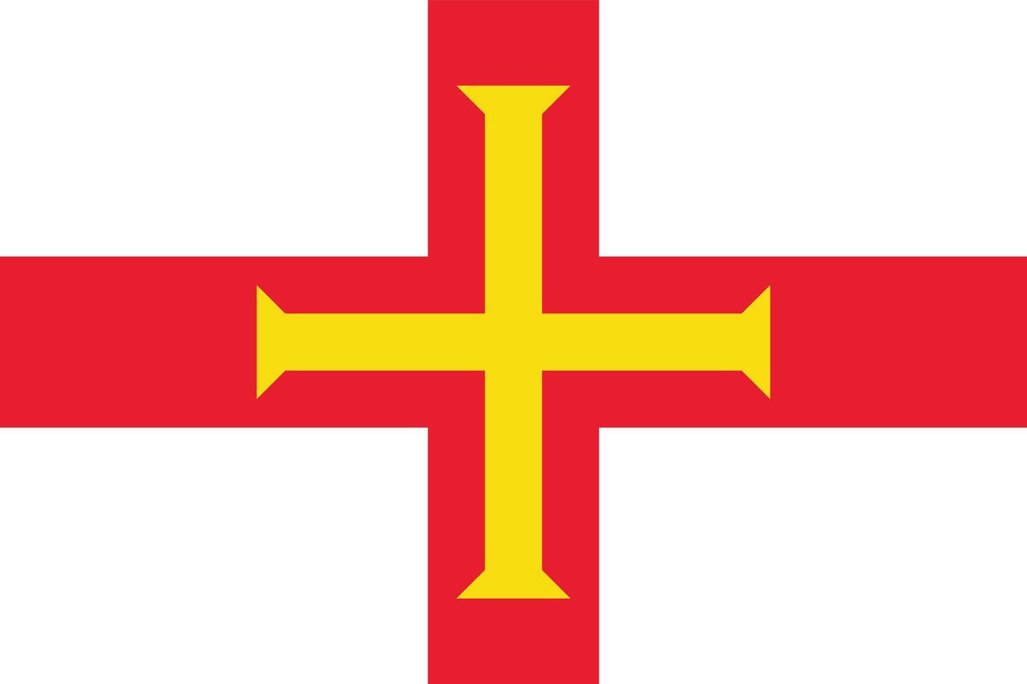 Flagge von Guernsey vektor