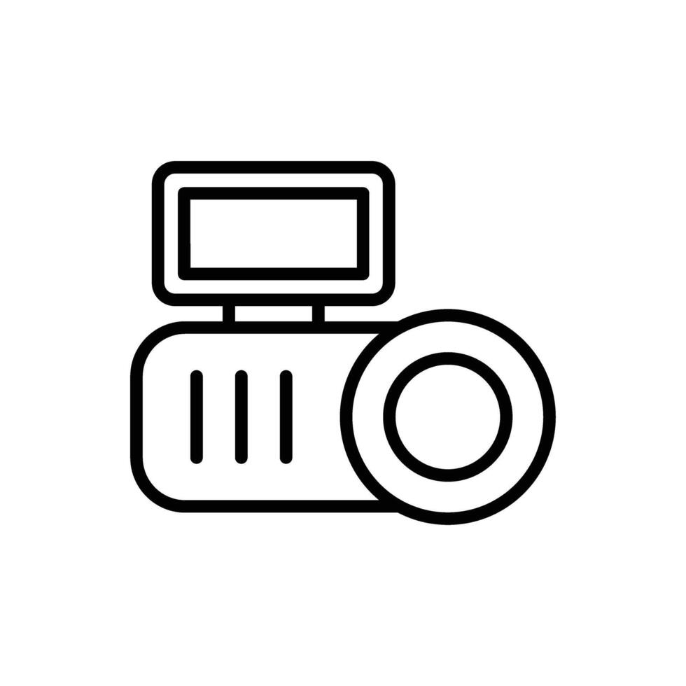 videokamera vektor linje ikon design