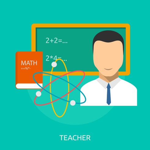 Lärare Konceptuell illustration Design vektor
