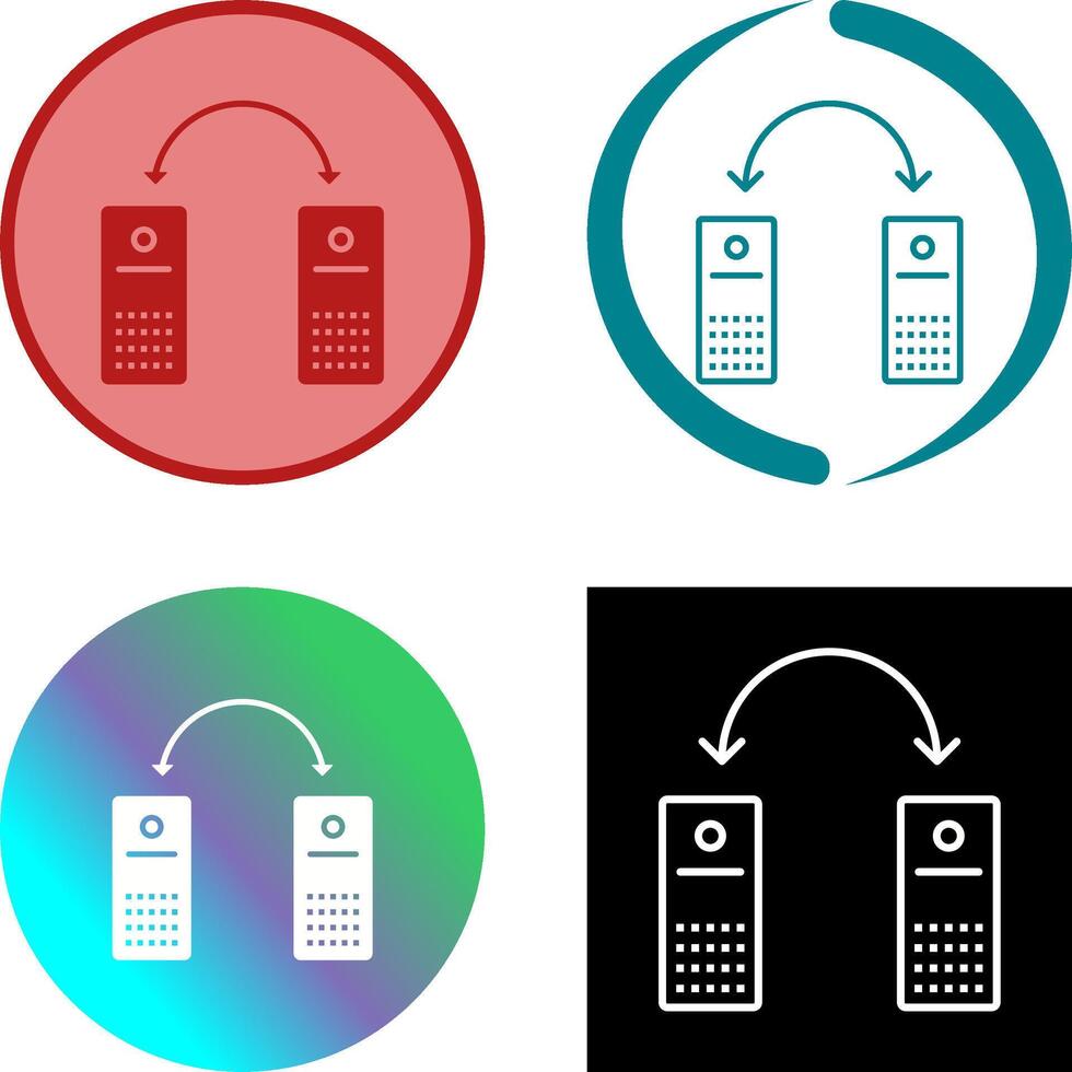 einzigartig in Verbindung gebracht Systeme Symbol vektor