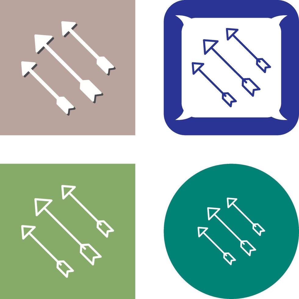 einzigartig Pfeile Symbol Design vektor