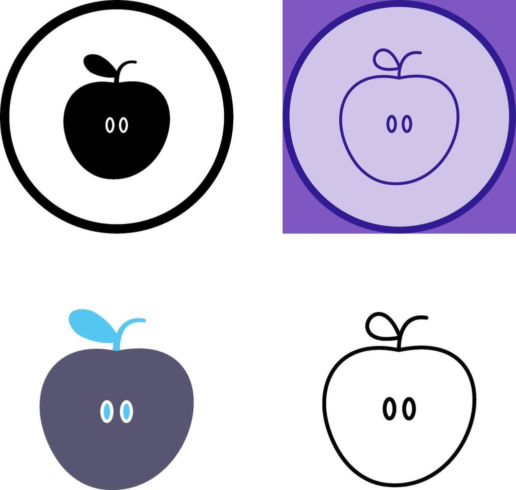 äpplen ikon design vektor