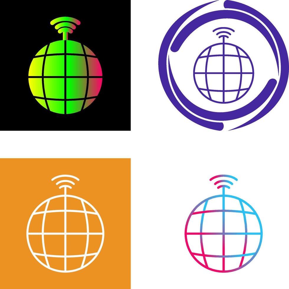 global signaler ikon design vektor