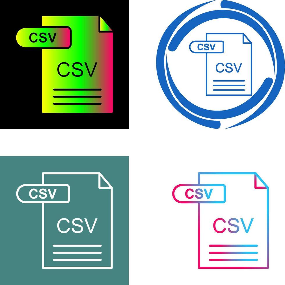 csv ikon design vektor