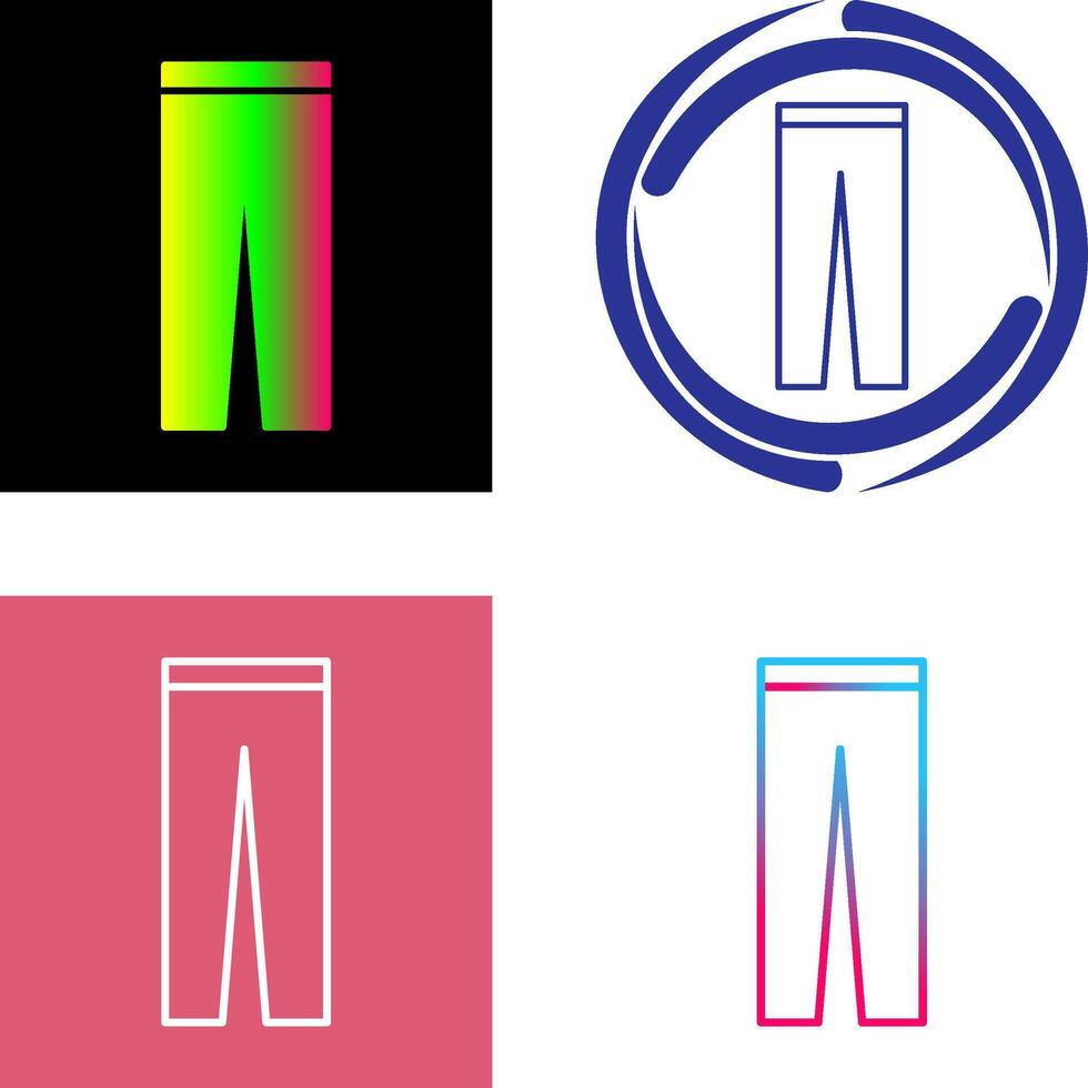 Hosen-Icon-Design vektor