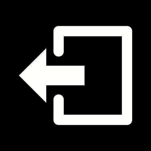 Logout-Vektor-Symbol vektor