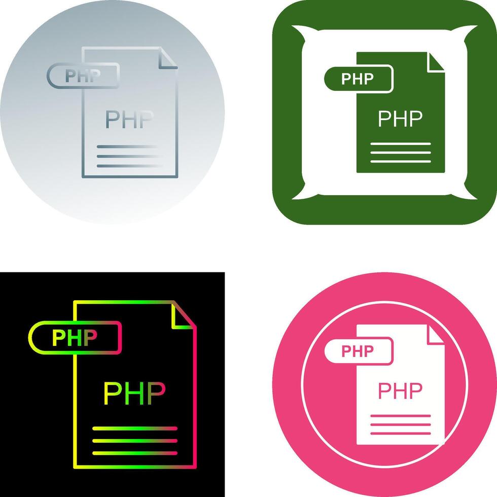 php ikon design vektor