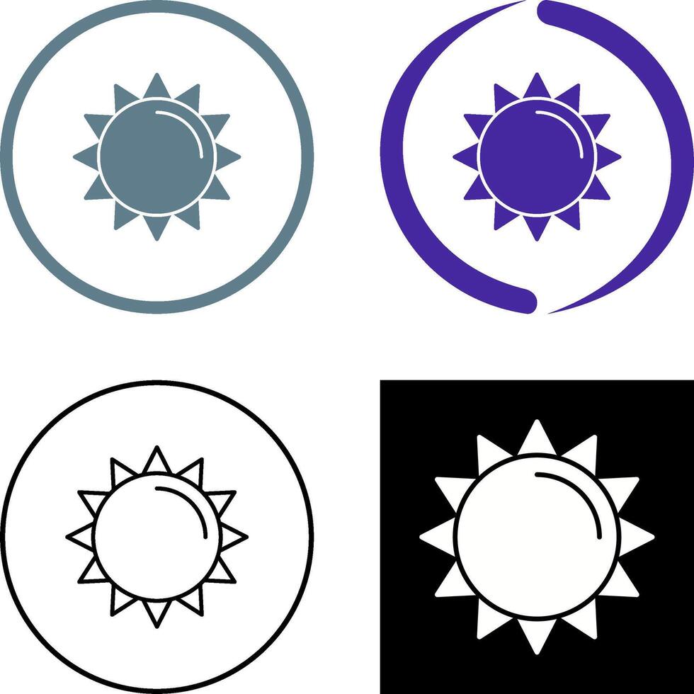 Sonne-Icon-Design vektor