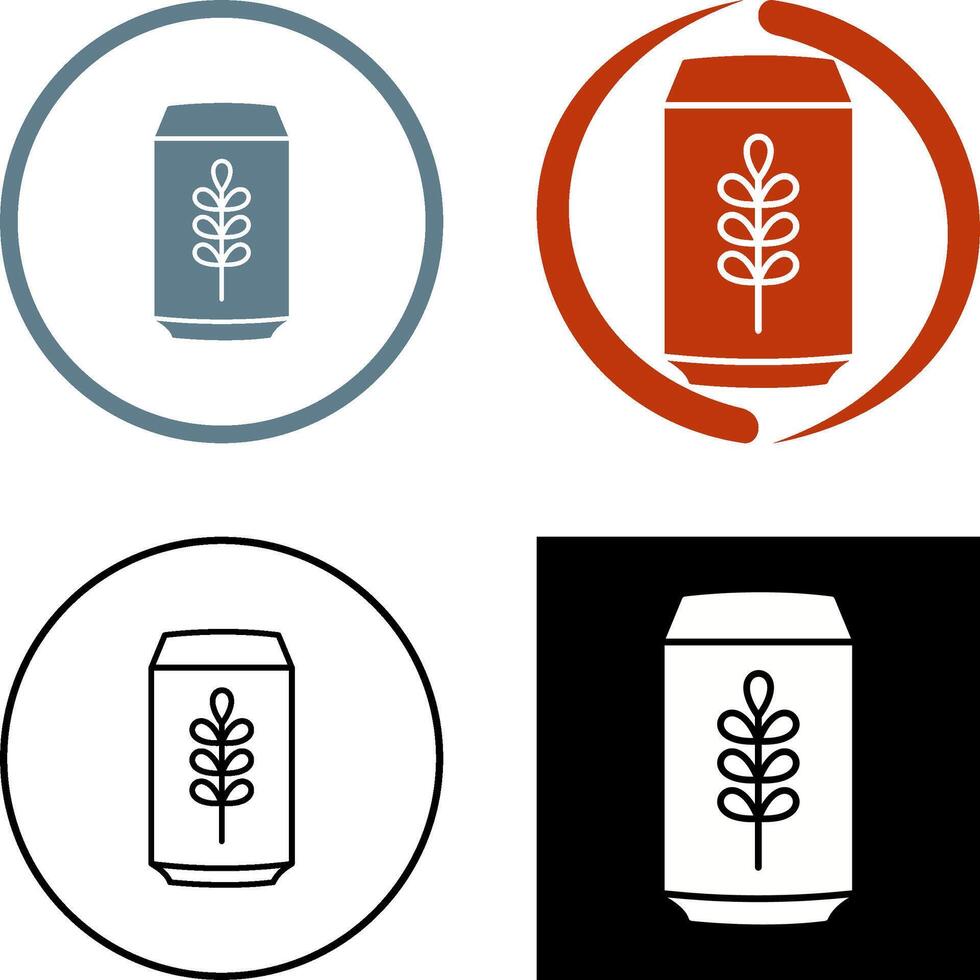 Bier können Symbol Design vektor