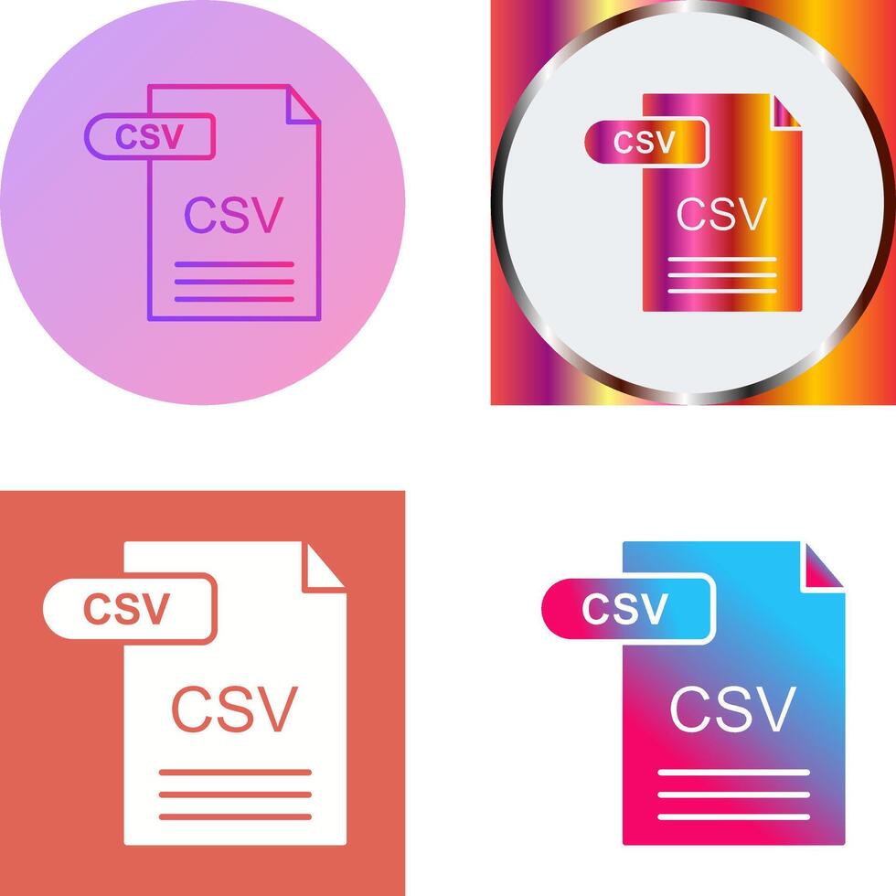 csv ikon design vektor