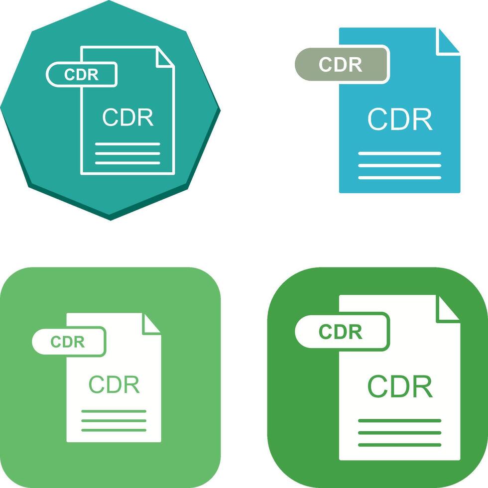 CDR ikon design vektor