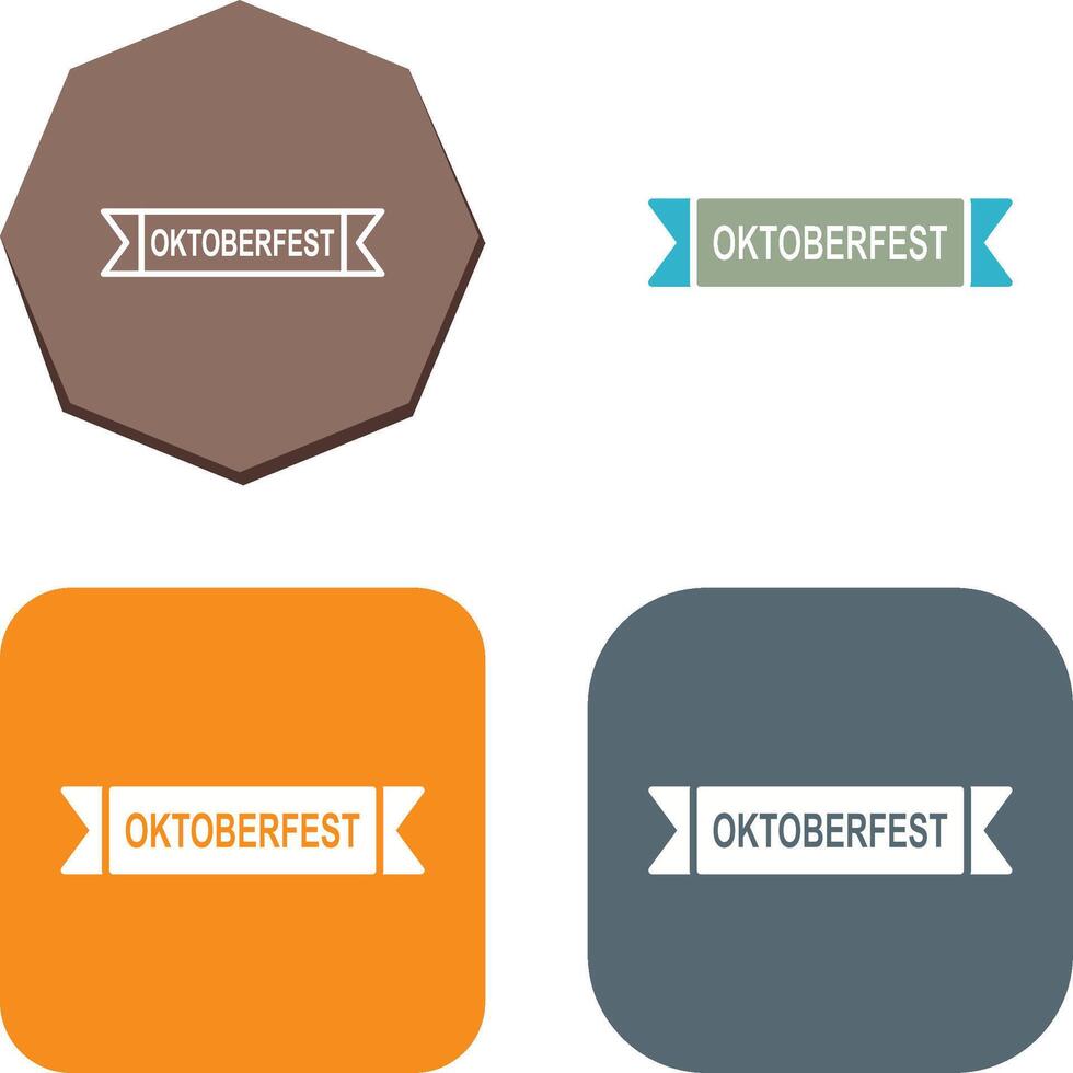 oktoberfest baner ikon design vektor