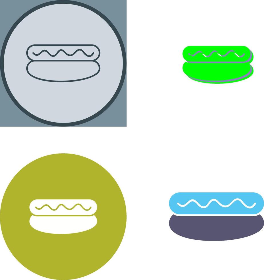 Hot-Dog-Icon-Design vektor