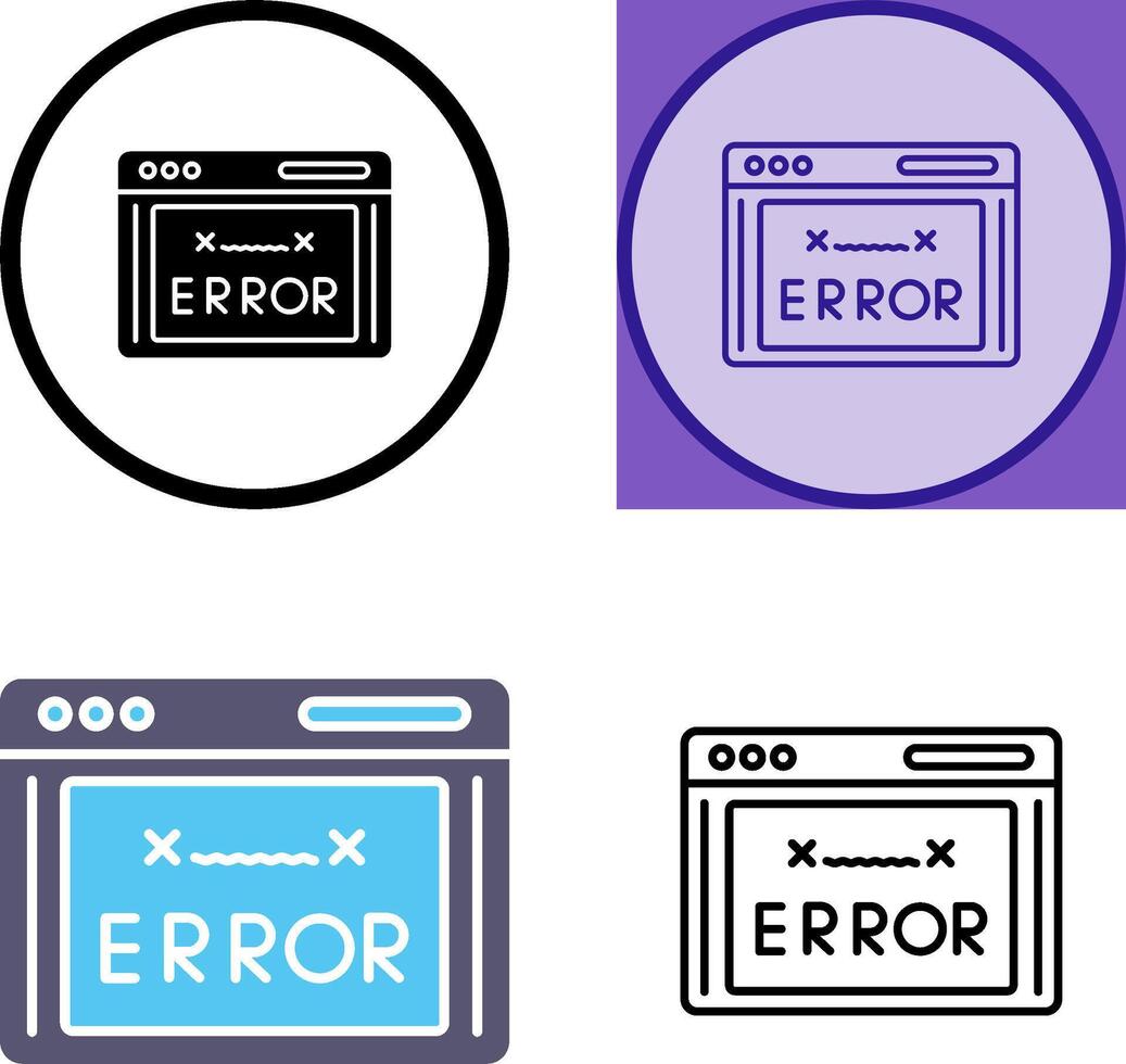 Error Code Symbol Design vektor