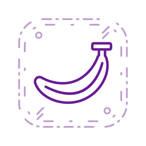 Vektor-Bananen-Symbol vektor