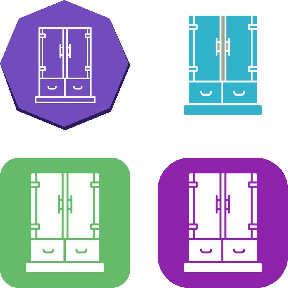 Kabinett Schublade Symbol Design vektor